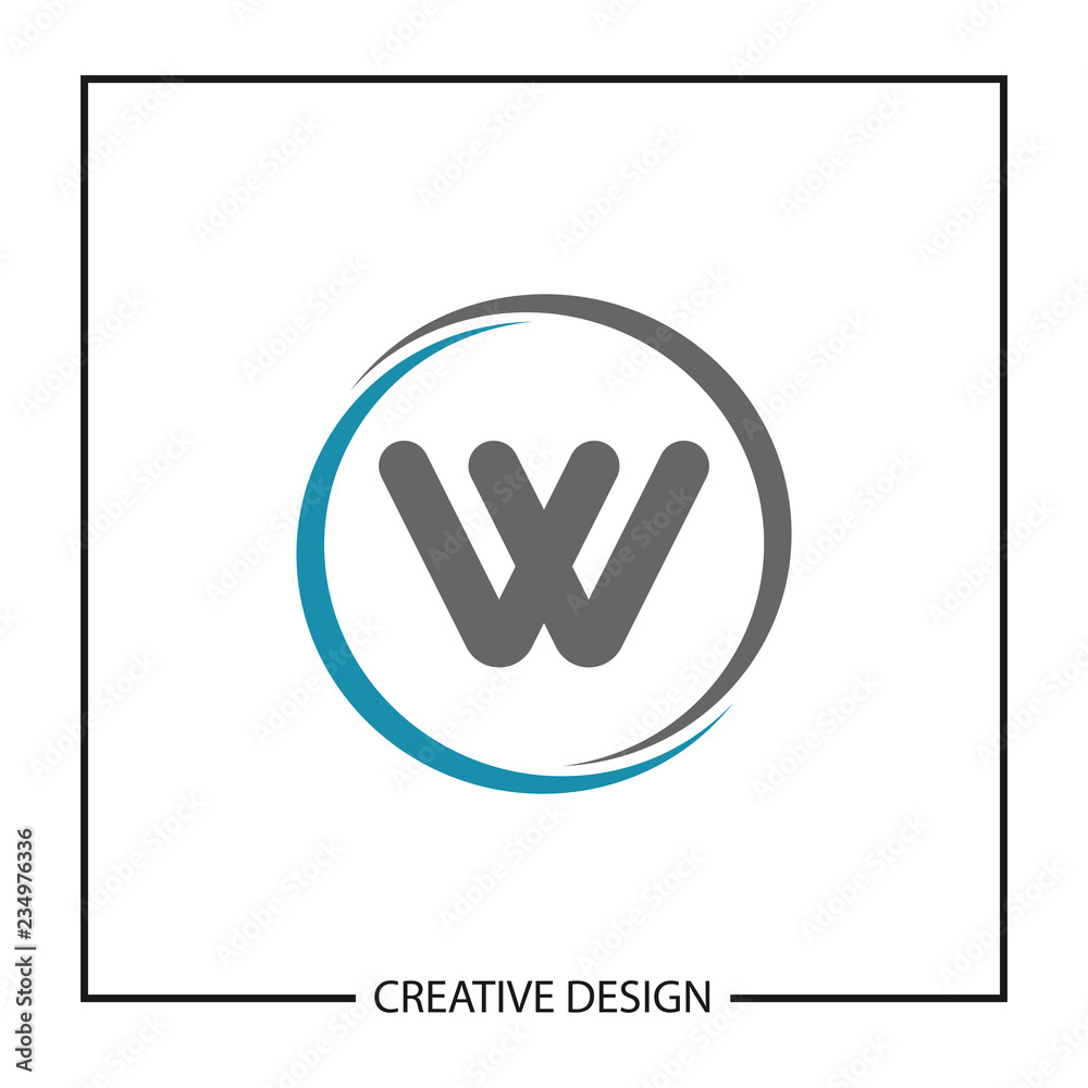 Initial Letter W Logo Template Vector Design Initial Letter W Logo Template Vector Design