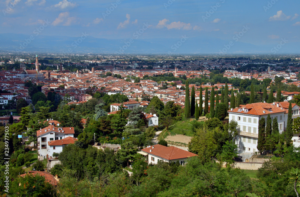 Vicenza, Veneto, Italy. General view of the city.