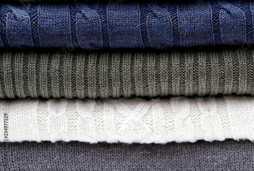Folded knitwear sweater pattern
