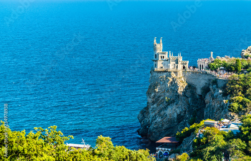 The Swallows Nest Castle near Yalta in Crimea photo