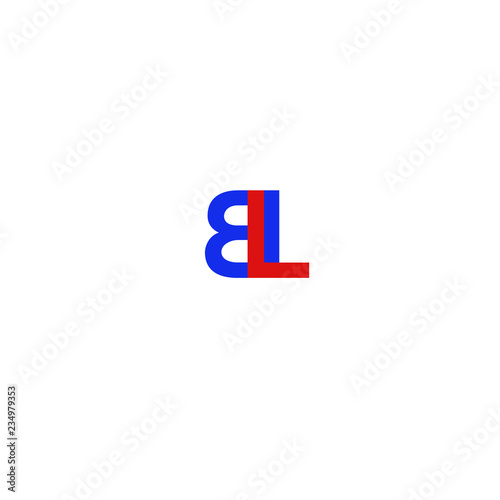 Letter BL Red and Blue Free Download Letter BL Red and Blue - GFXLoad