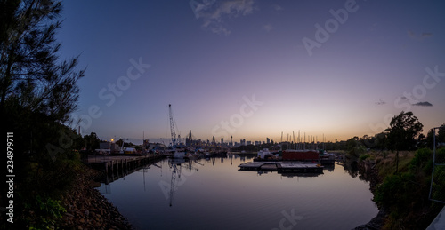 Sydney's Rozelle Bay at dawn