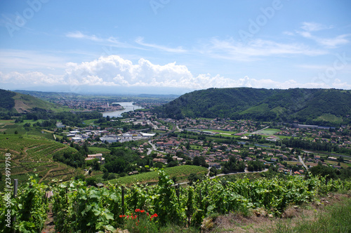 vue sur la vallée du Rhône