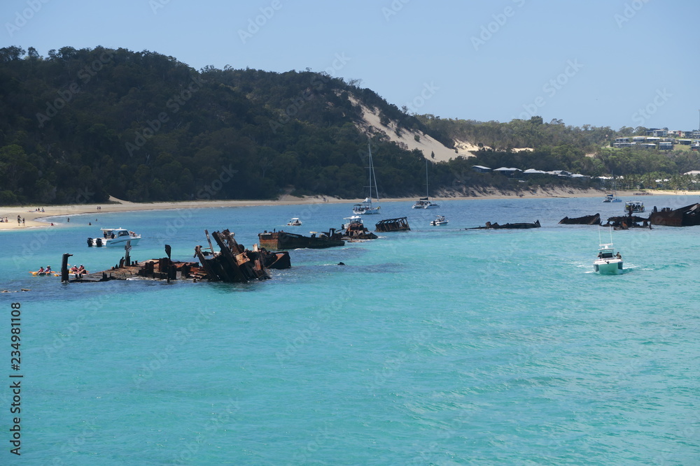 Schiffswrack vor Moreton Island Brisbane Australien