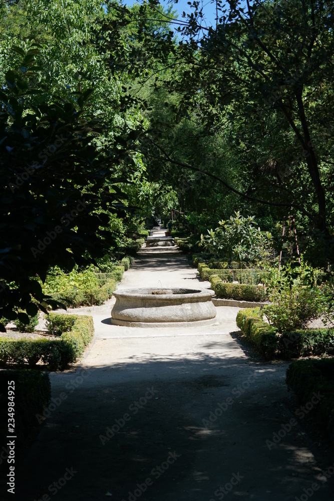 Garden walkway in Spain
