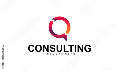 consulting logo design template