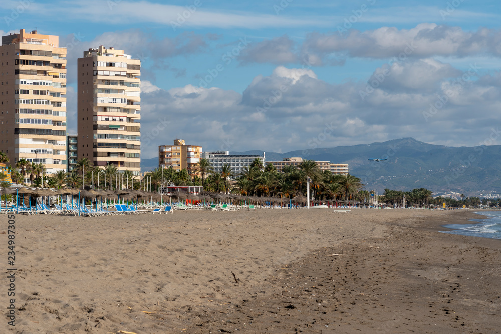 Playa Bajondillo near Malaga airport