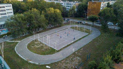 School sports ground