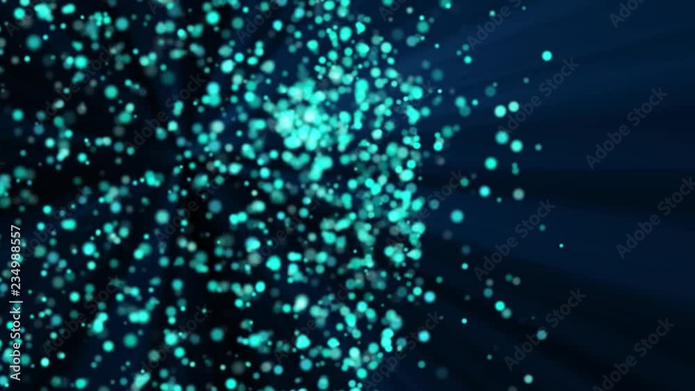 Dark green abstract background with animated particles moving and shining Fantasy or science backdrop. Dark green abstract background with animated particles moving and shining Fantasy or science backdrop.
