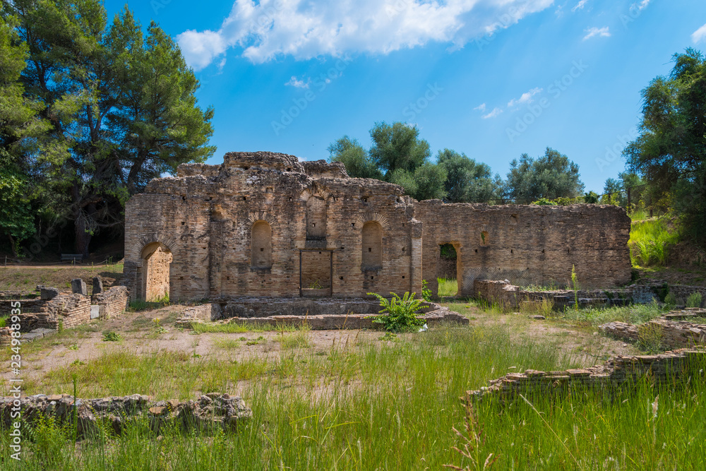 A temporary residence of the emperor Nero during the Roman Period in the archaeological site of Olympia in Greece