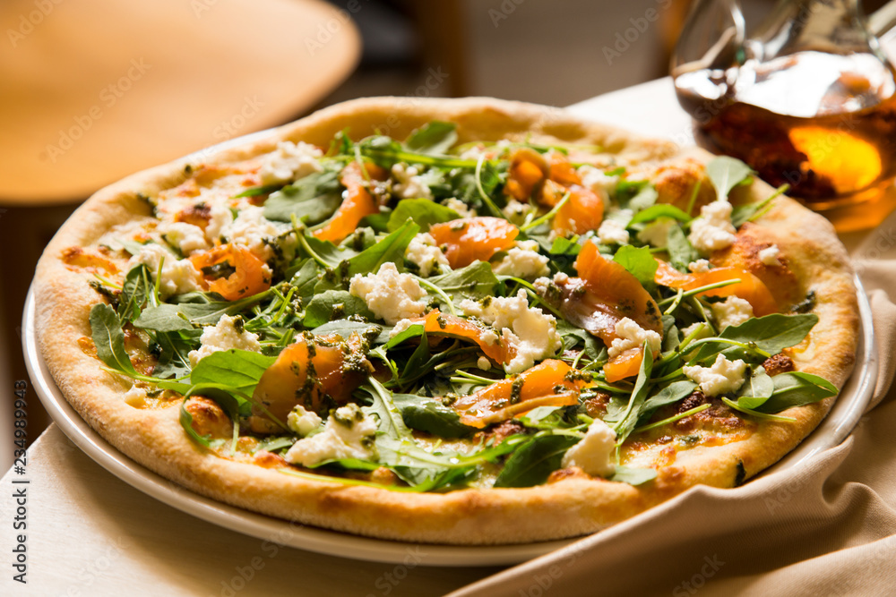 Salmon Italian Pizza Traditional Salmon Italian Pizza Traditional