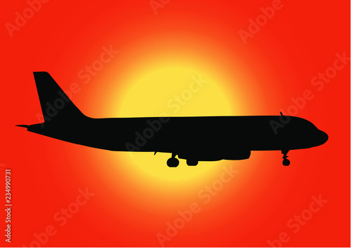 Aircraft Sunset