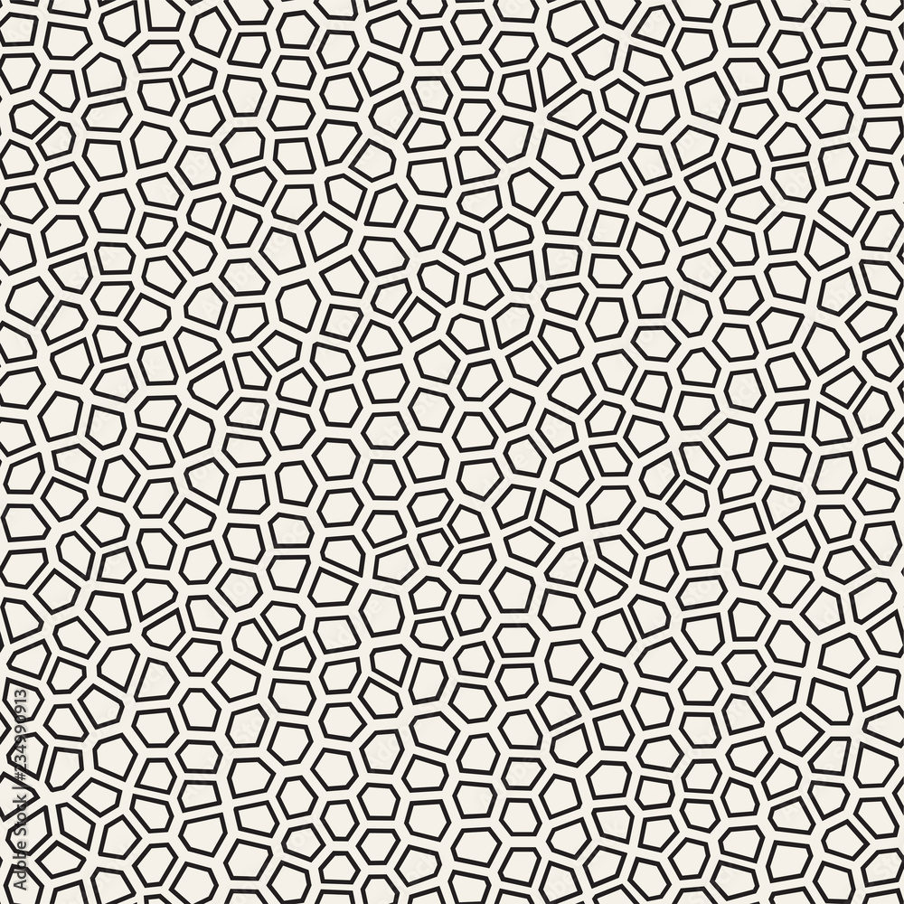 Seamless irregular lines vector mosaic pattern. Abstract chaotic tessellation texture Seamless irregular lines vector mosaic pattern. Abstract chaotic tessellation texture