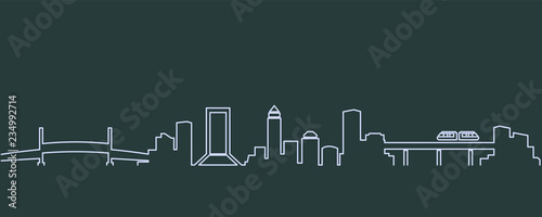 Jacksonville Single Line Skyline