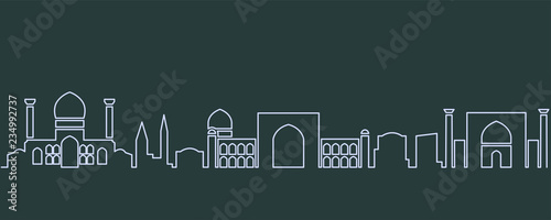 Samarkand Single Line Skyline