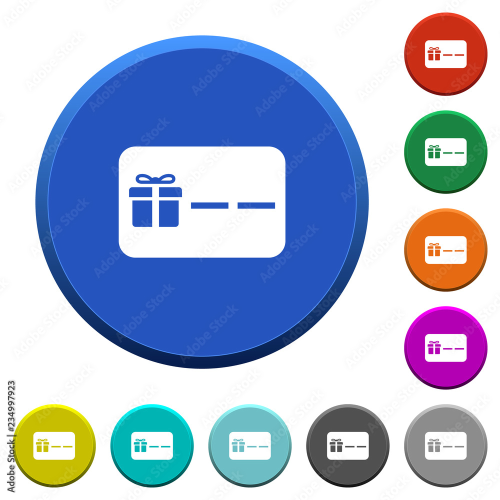 Gift card with placeholder beveled buttons Gift card with placeholder beveled buttons