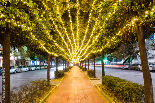 Tirana holidays decoration.