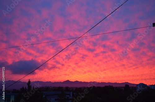 red sunset
