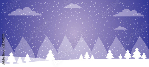winter landscape snow tree forest