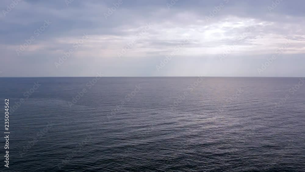 Beautiful view of sea horizon at sunset Beautiful view of sea horizon at sunset