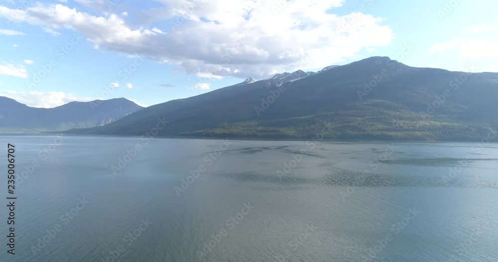 Aerial View at Mountain Lake in British Columbia, Canada. Aerial View at Mountain Lake in British Columbia, Canada.