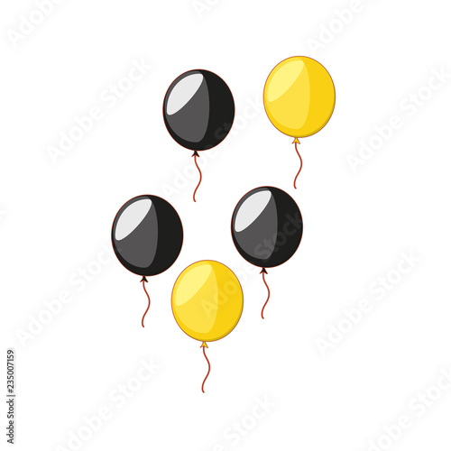 balloons helium isolated icon