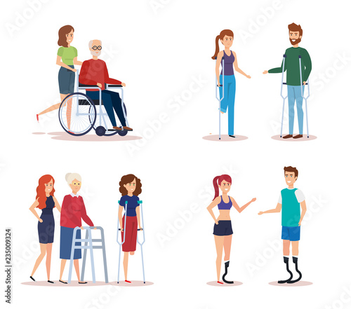 Disabled people set design
