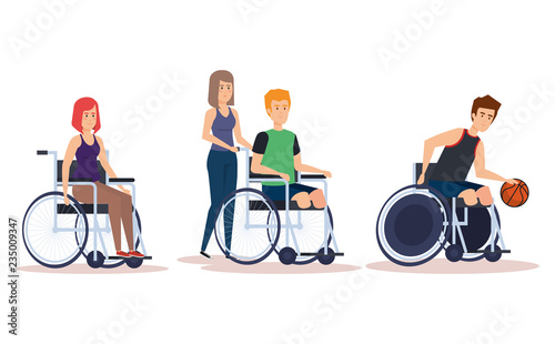 Disabled people set design