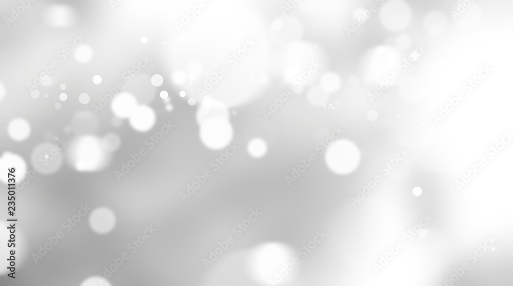 white blur abstract background. bokeh christmas blurred beautiful shiny Christmas lights