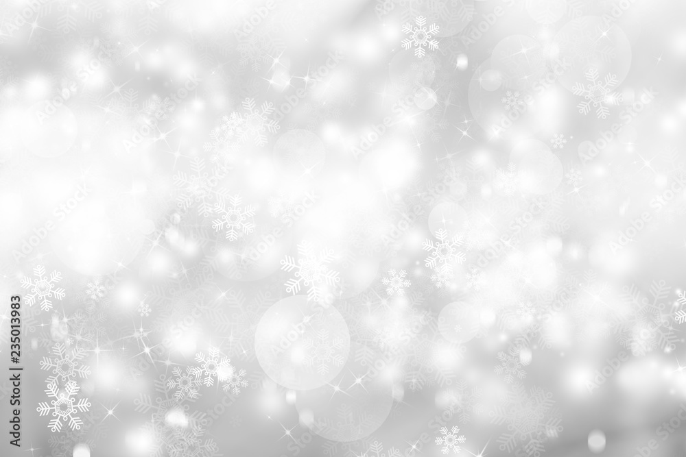 white snow blurred abstract background. bokeh christmas blurred beautiful shiny Christmas lights white snow blurred abstract background. bokeh christmas blurred beautiful shiny Christmas lights