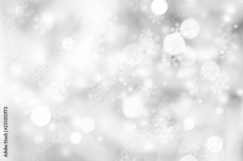 white blur abstract background. bokeh christmas blurred beautiful shiny Christmas lights © ooddysmile