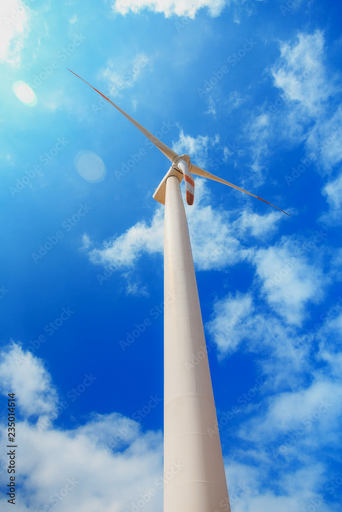 windmill in sunny day