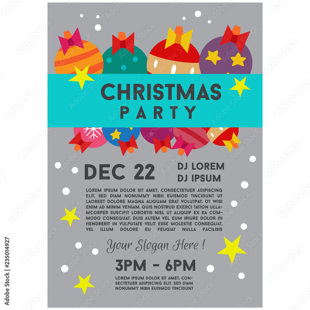 christmas party template ball light decoration christmas party template ball light decoration