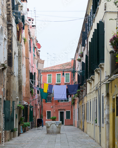 A not touristy spot in Venice. The beauty of this city is also in the hidden and unknown residential areas where the architecture is old, popular and simple as the materials it is made of