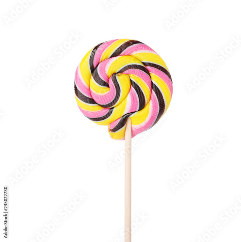 Wallpaper Mural Tasty colorful fruit flavored candy on white background Torontodigital.ca