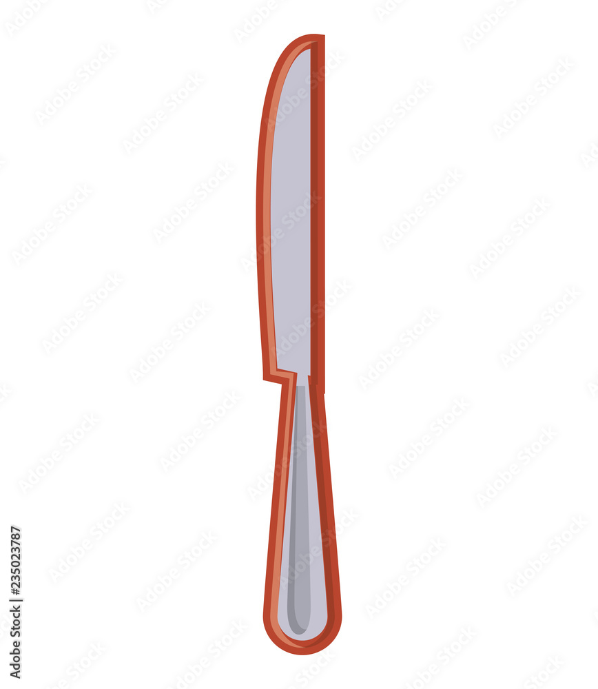kitchen knife isolated icon kitchen knife isolated icon