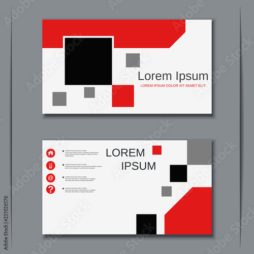 Modern business visiting card vector design template