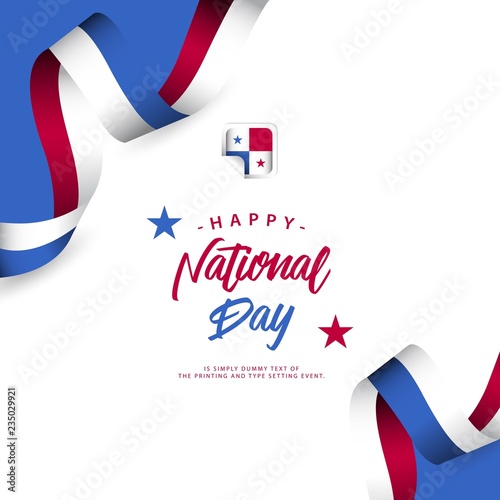 Happy Panama National Day Vector Template Design Illustration