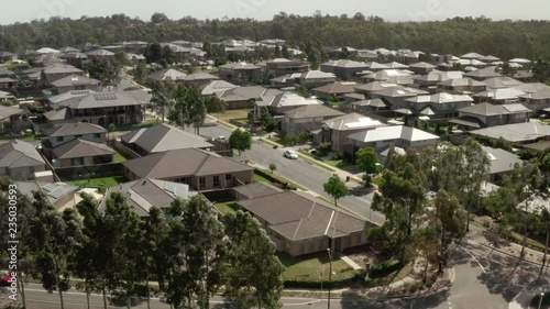 Flying over a residential area in NSW Australia