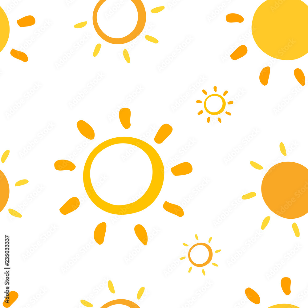 Seamless sun pattern Seamless sun pattern