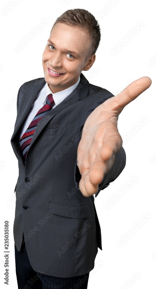 Portrait of a Businessman Offering Handshake Portrait of a Businessman Offering Handshake