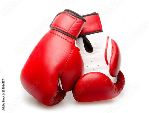 A pair of boxing gloves Isolated on White Background