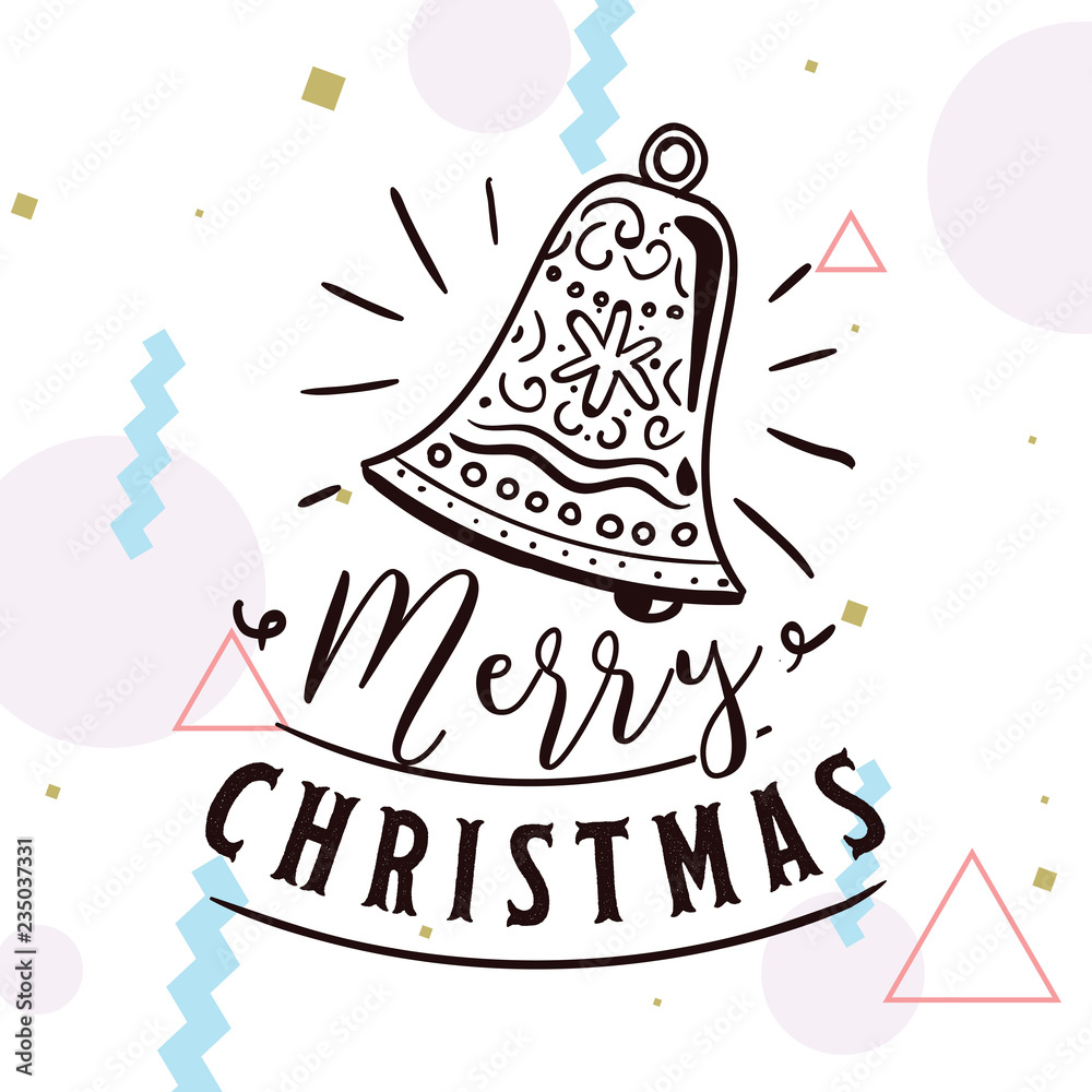 Merry Christmas typography. Merry Christmas typography.