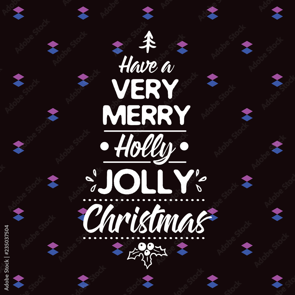 Merry Christmas typography. Merry Christmas typography.