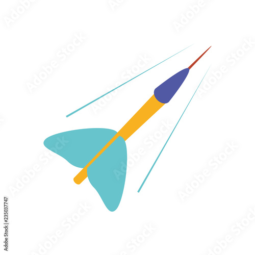 dart flying isolated icon