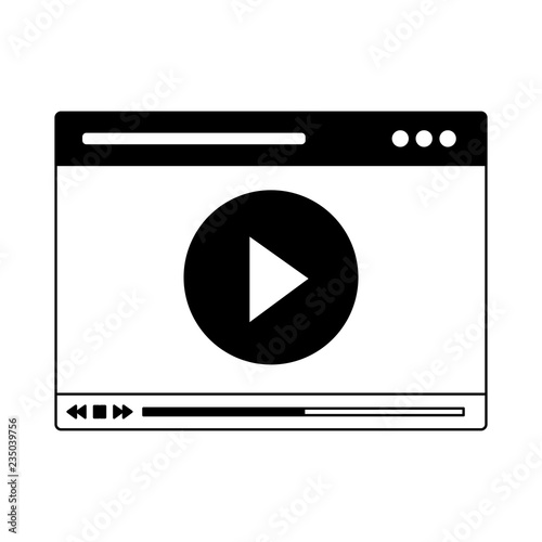 website video content on white background