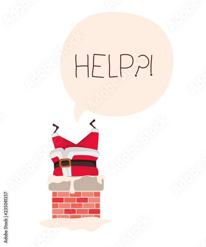 santa claus in fireplace avatar character