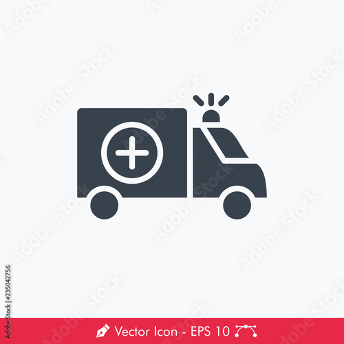 Ambulance Icon / Vector