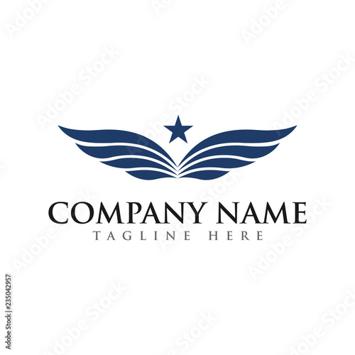 Free Download wings log design vector - GFXLoad