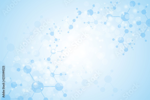 Abstract molecules medical background.